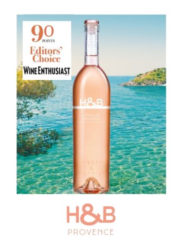 h&b côtes de provence rosé – 90/100 wine enthusiast editor’s choice