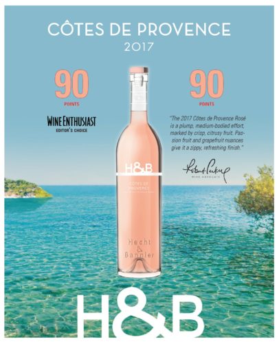 90/100 robert parker – h&b côtes de provence rosé